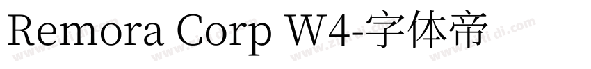 Remora Corp W4字体转换